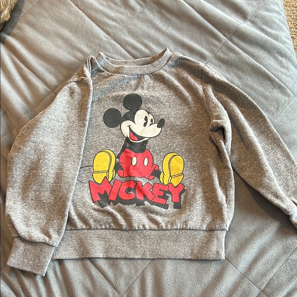 Disney Mickey Mouse Gray Sweatshirt